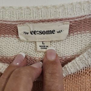 Womens stripped sweater